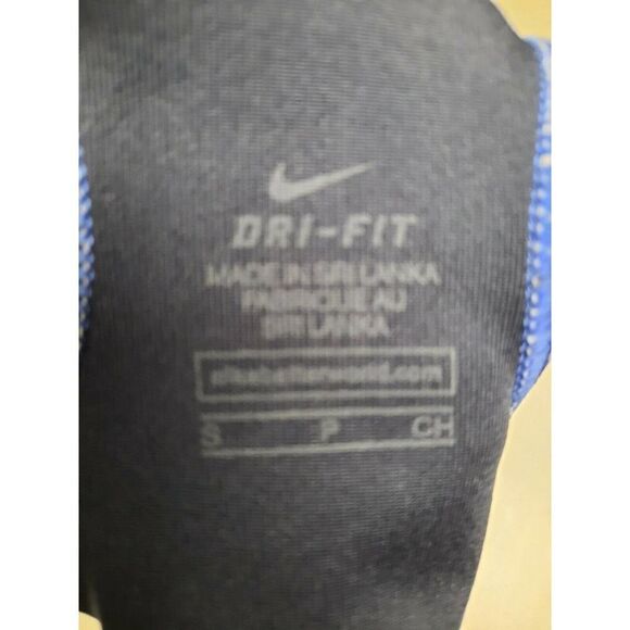 NIKE DRI-FIT - - S - BLUE & WHITE - RACER BACK SPORTS BRA - Picture 3 of 3